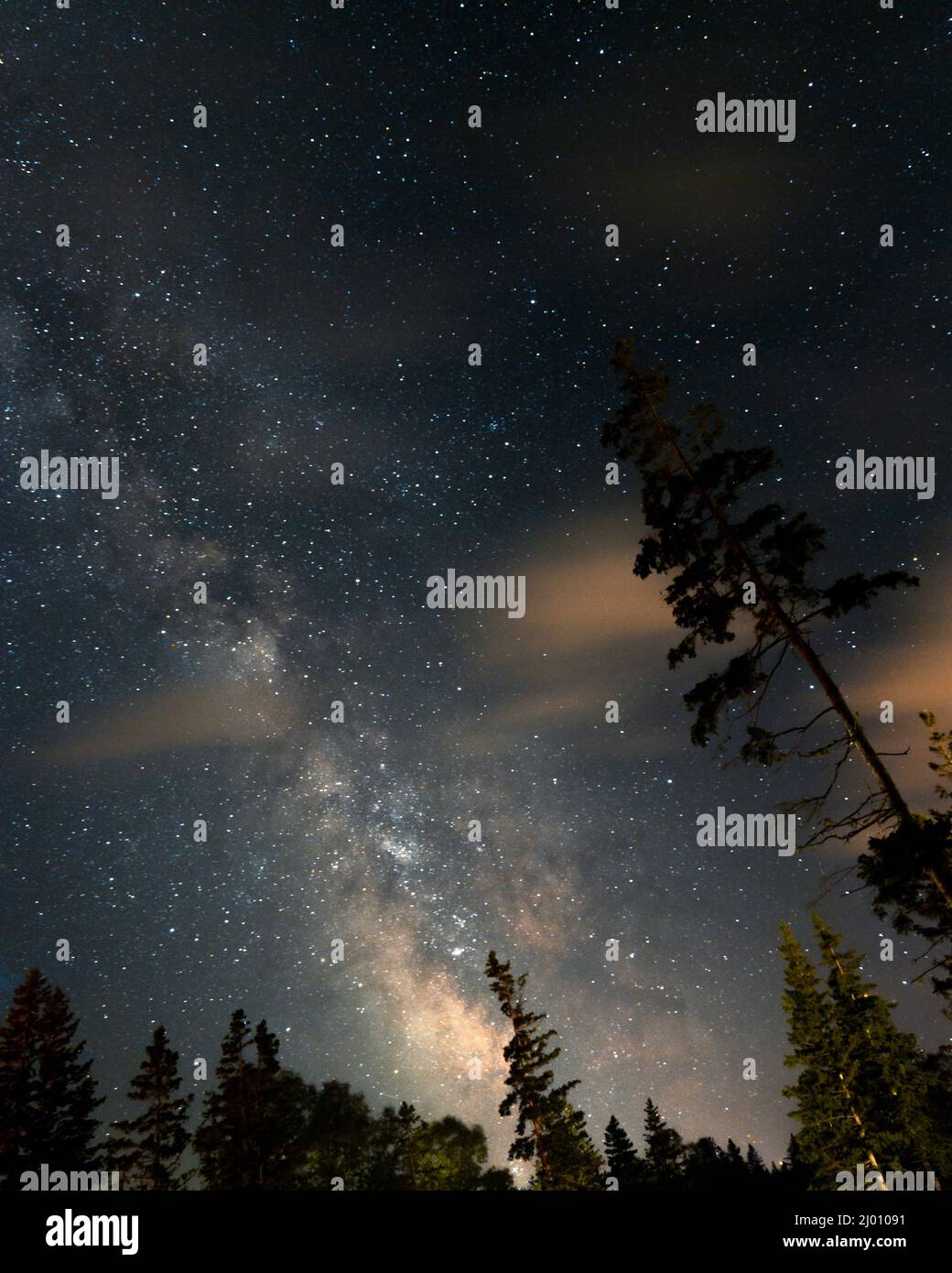 Beautiful view of the starry night sky Stock Photo - Alamy