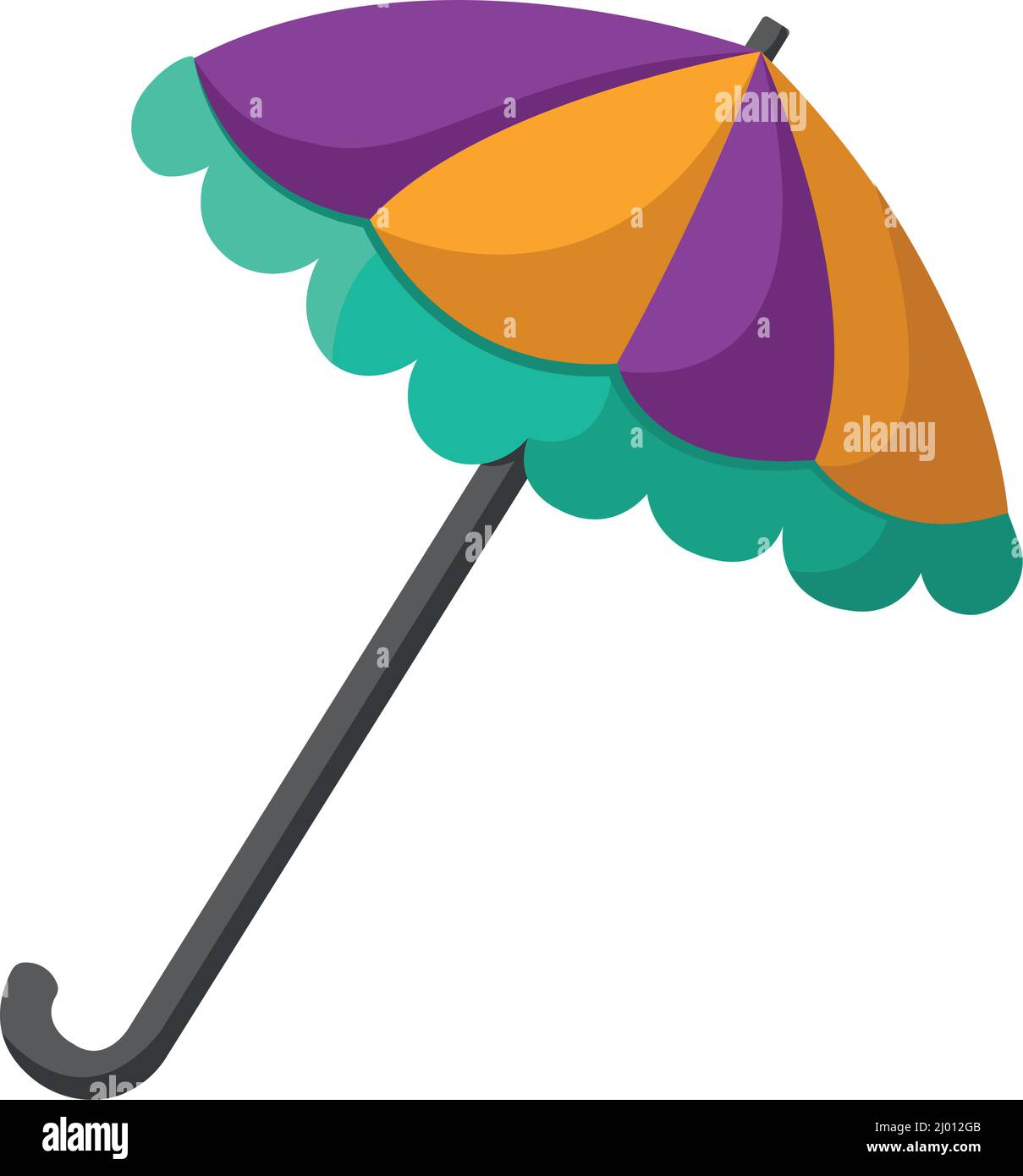 Isolated colored seasonal umbrella icon Vector Stock Vector Image & Art ...