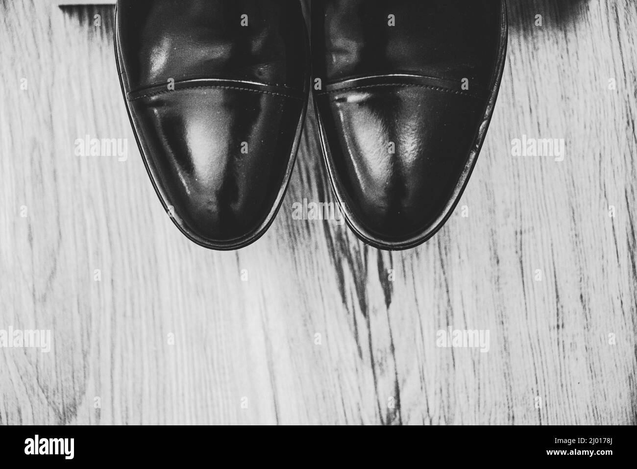 Boots top view Black and White Stock Photos & Images - Alamy
