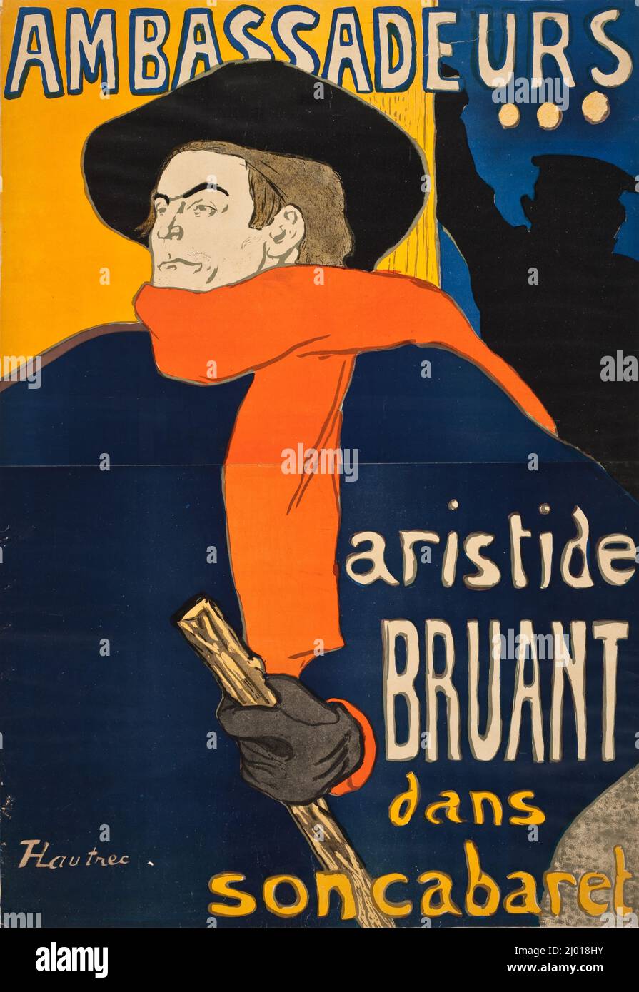 Ambassadeurs: Aristide Bruant. Henri de Toulouse-Lautrec; French 
