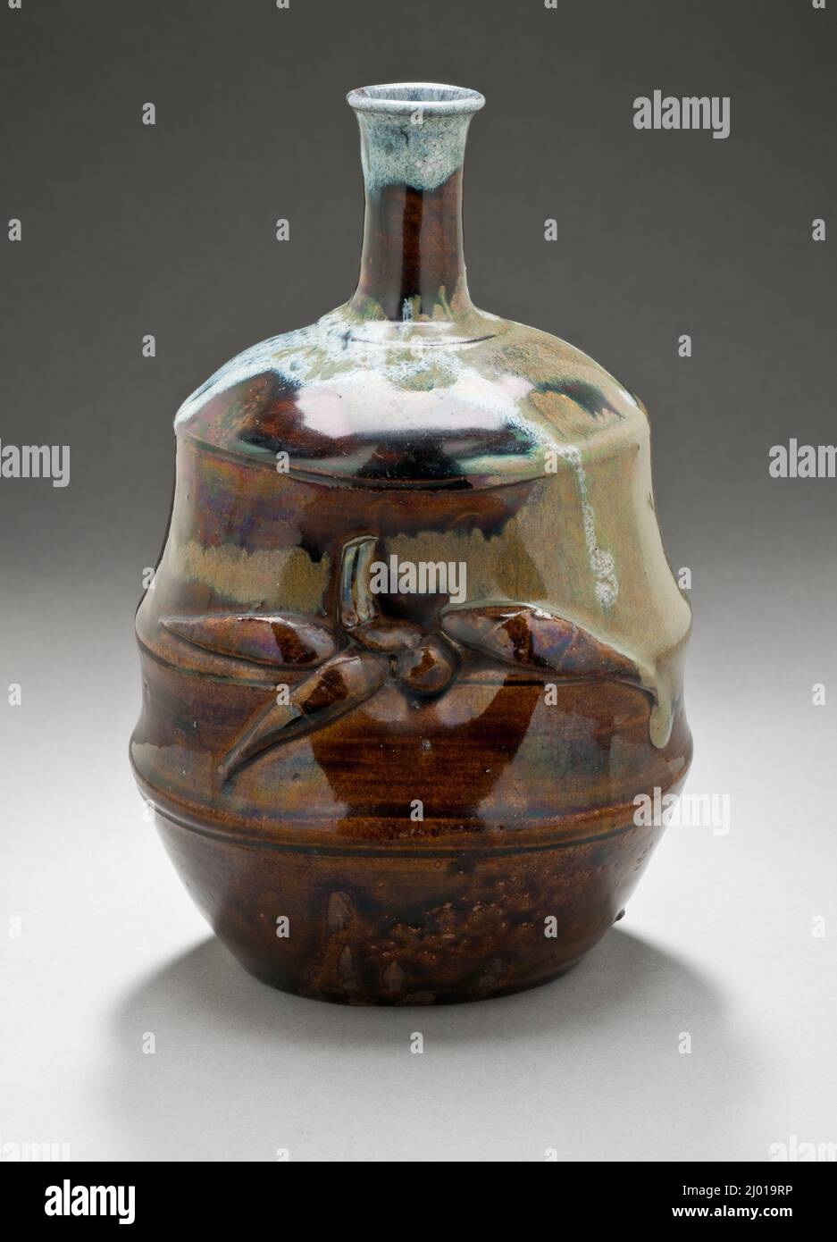 Bambooshaped Sake Bottle. Japan, Edo period, late 17thearly 18th