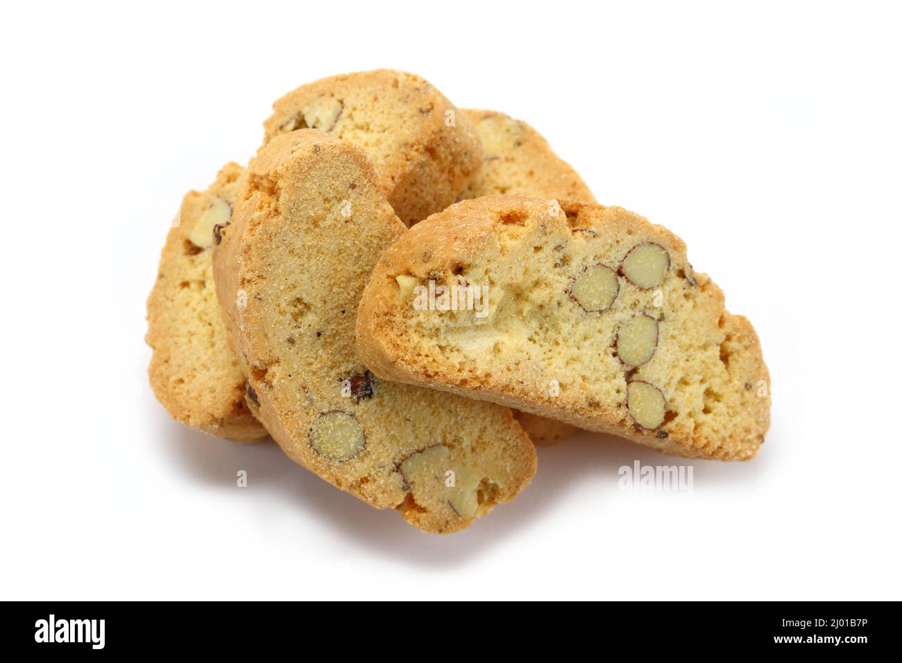 Italian biscotti biscuits isolated on white background Stock Photo Alamy