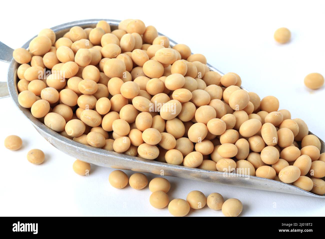 Dried soybean on white background Stock Photo Alamy