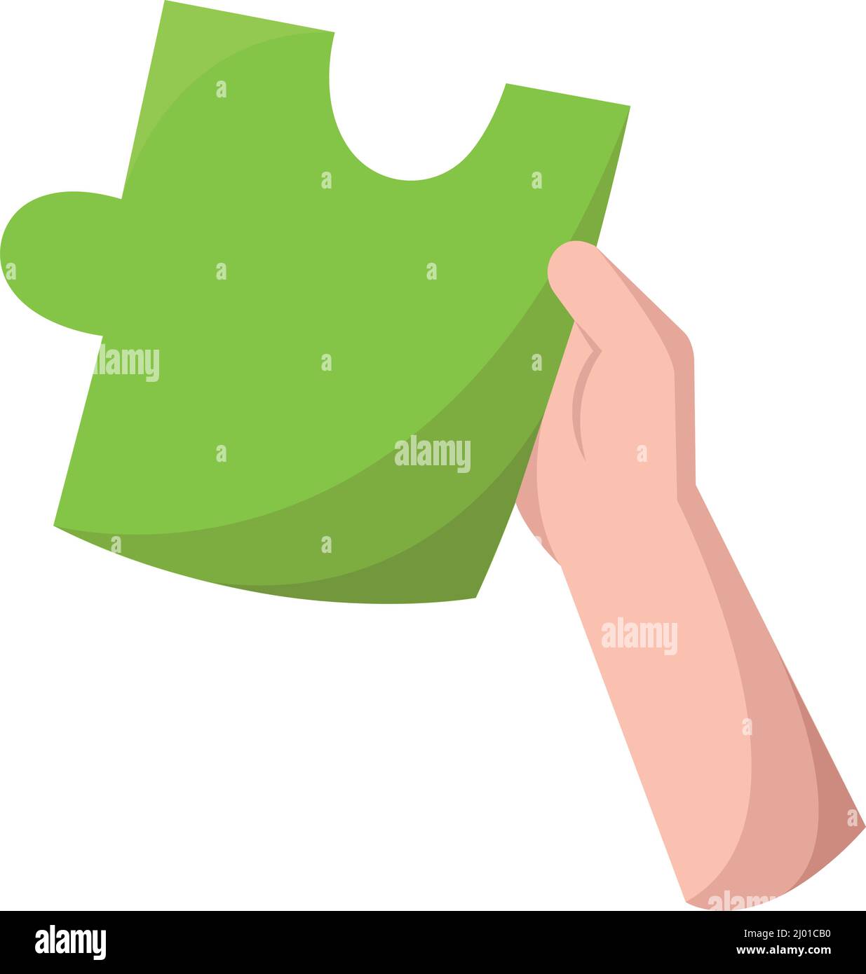 Isolated hand holding a piece of puzzle Vector Stock Vector Image & Art ...