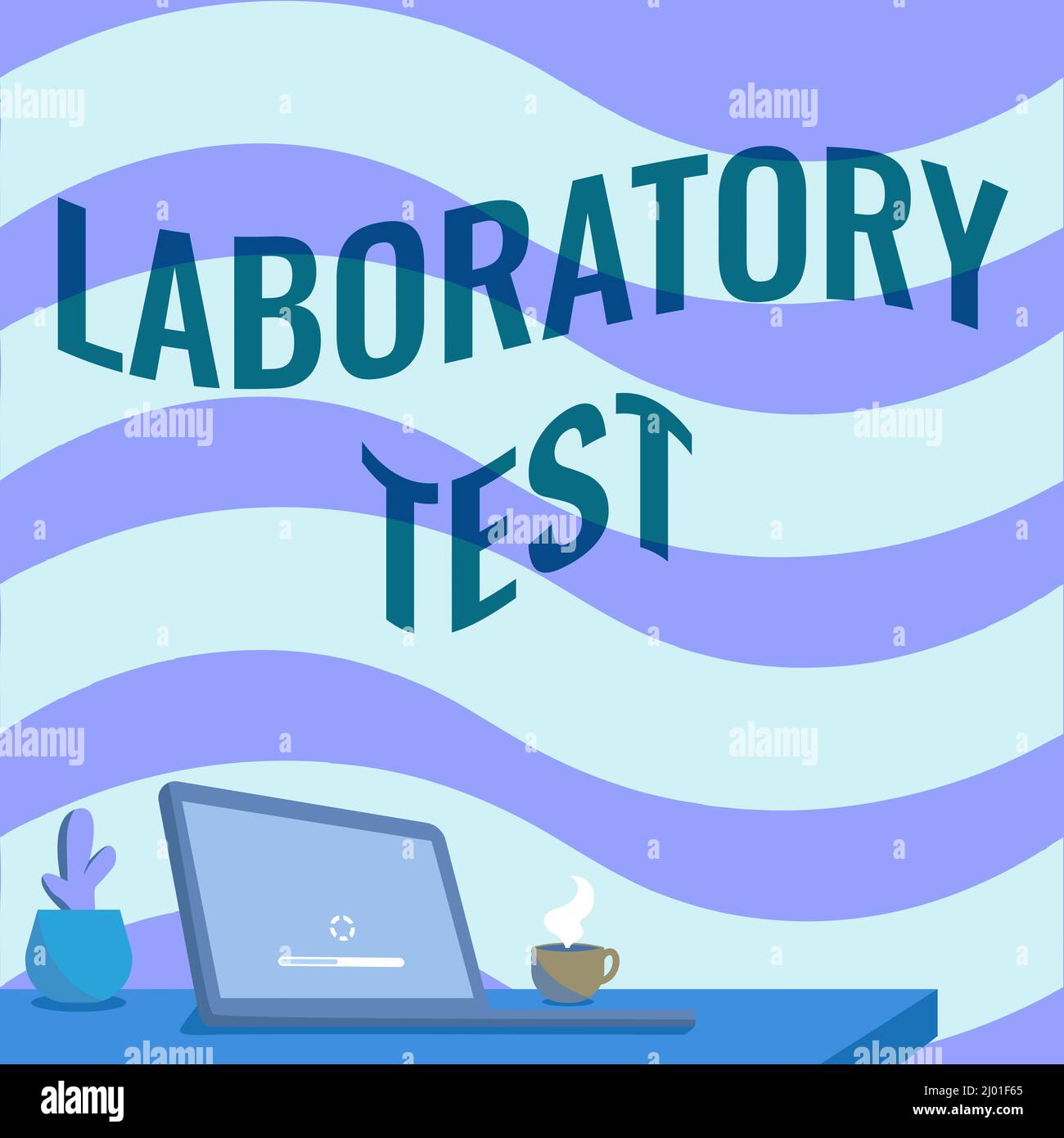 Text caption presenting Laboratory Test. Business concept Determination