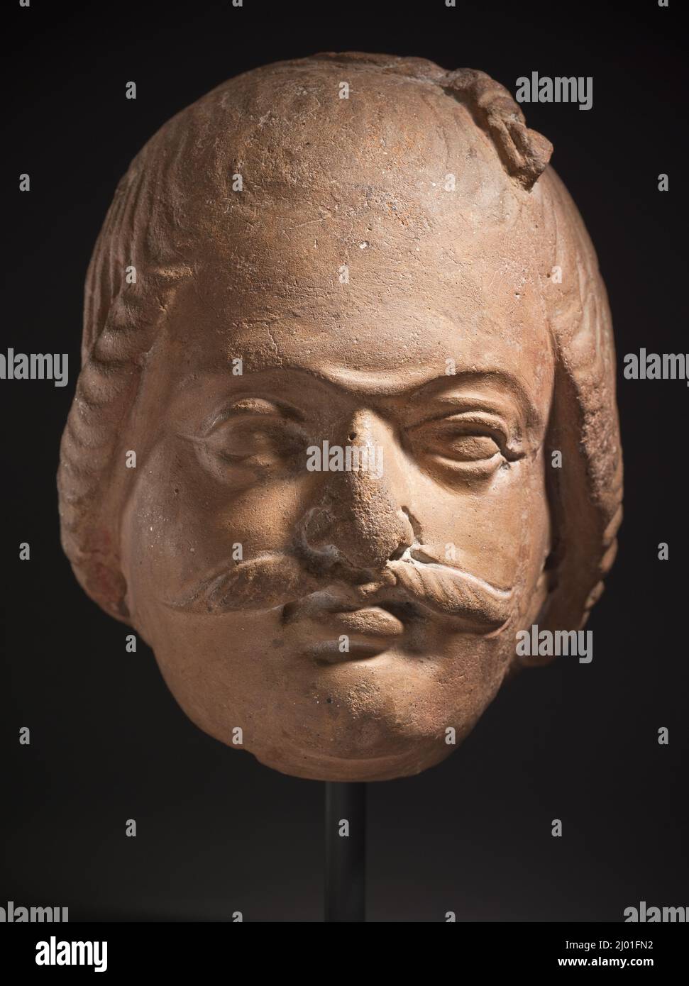 Head of a Nobleman. India, Jammu and Kashmir, Akhnur, early 6th century