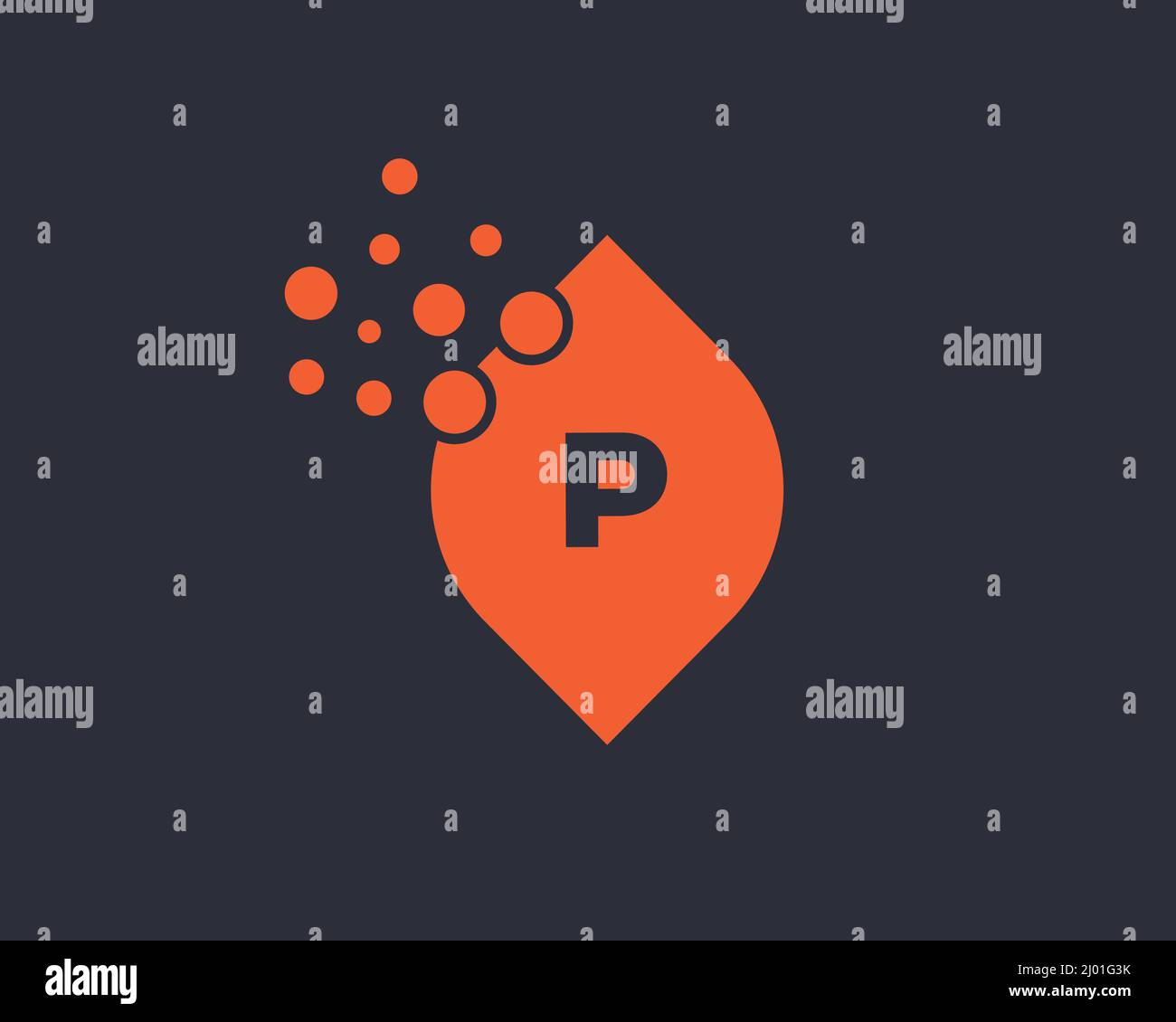 p letter design