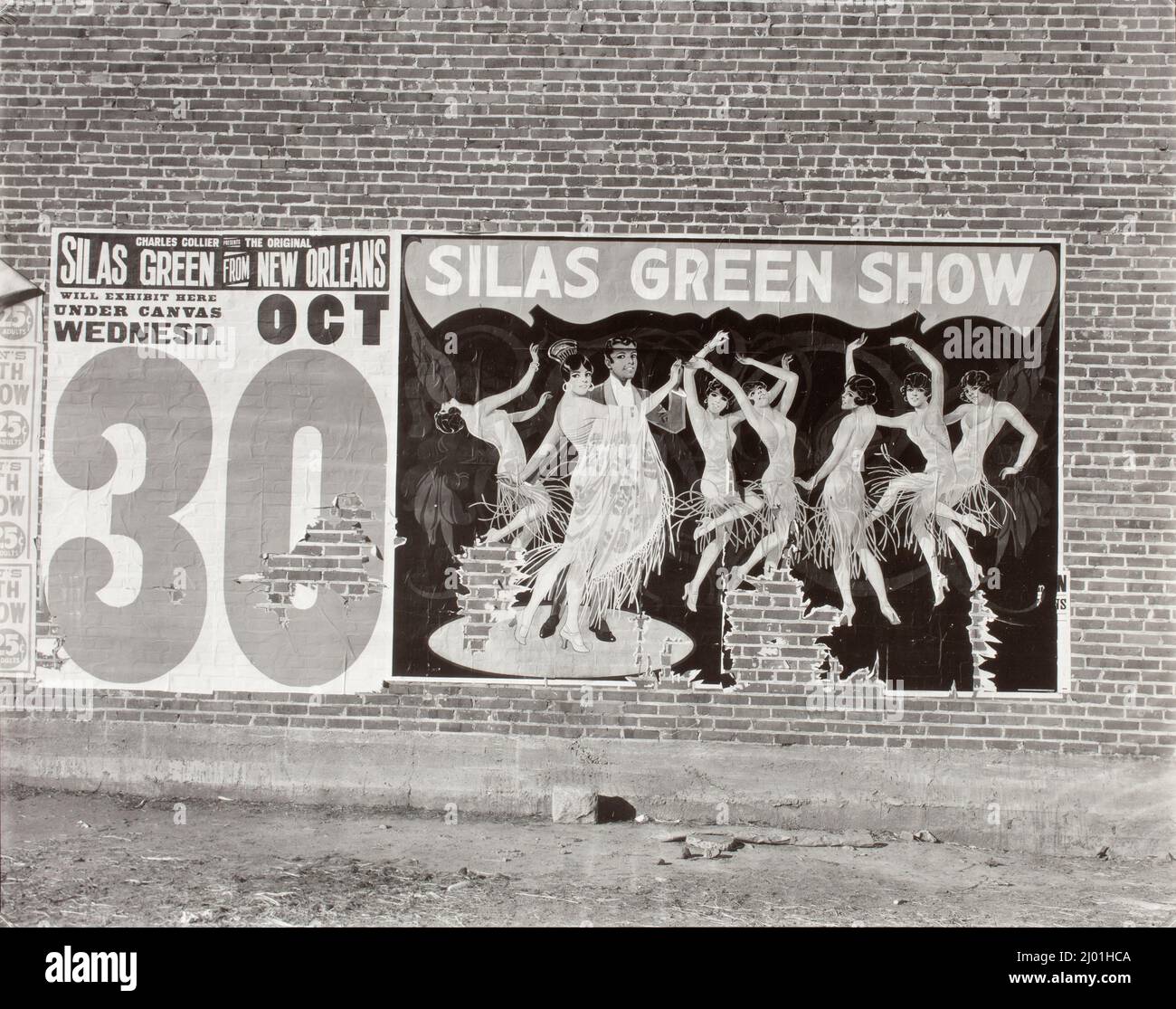 Poster (Silas Green Show). Walker Evans (United States, 1903-1975). United States, 1936. Photographs. Gelatin silver print Stock Photo