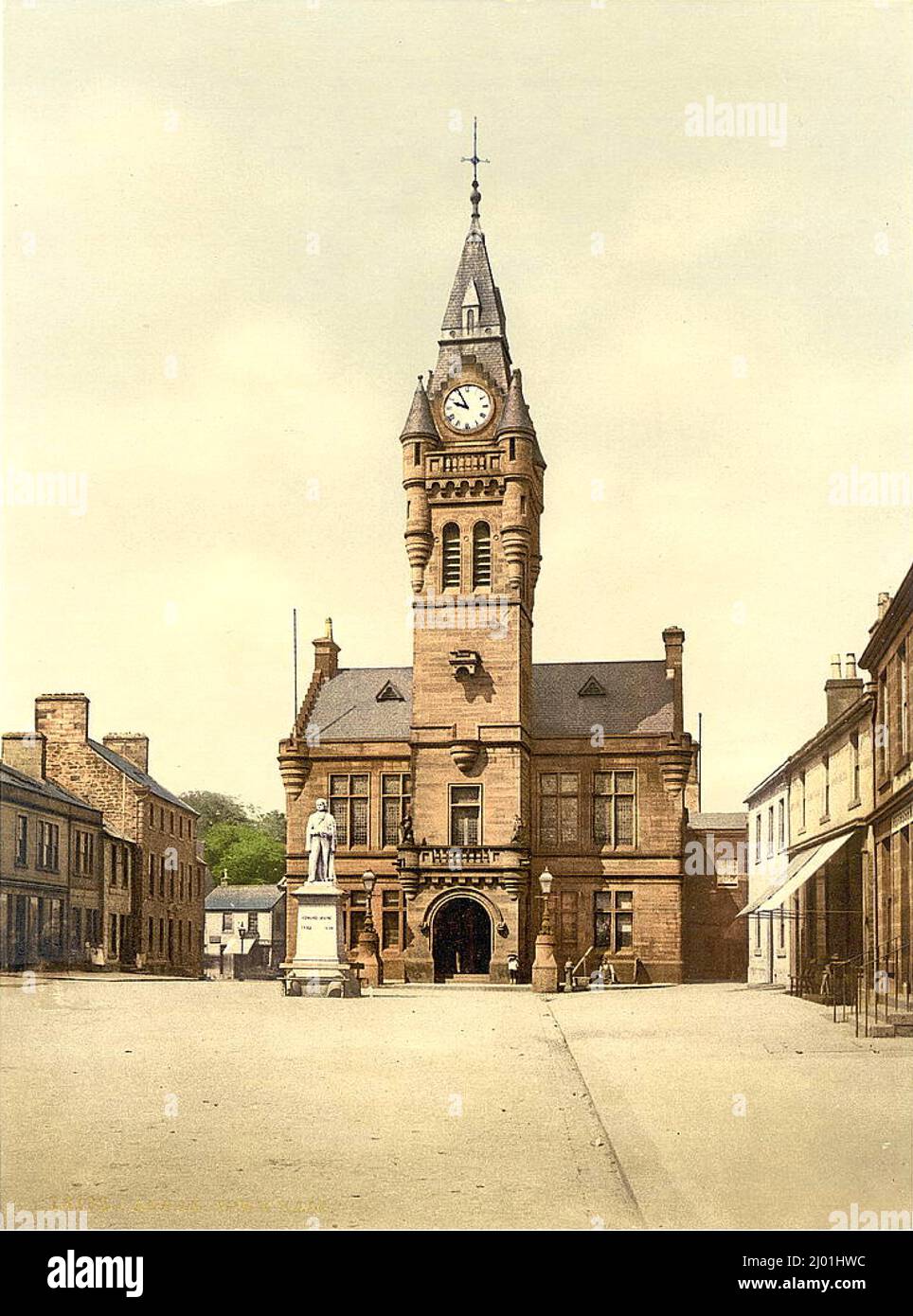 Town Hall, Annan, Scotland Stock Vector