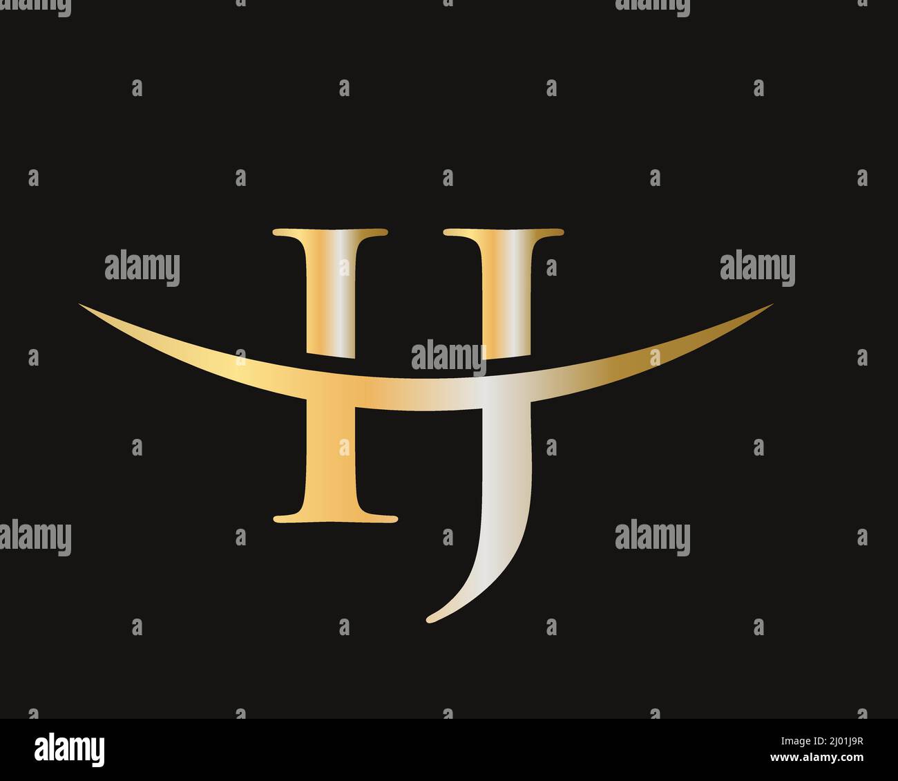 Initial Monogram Letter IJ Logo Design Vector. IJ Logo Design Template ...