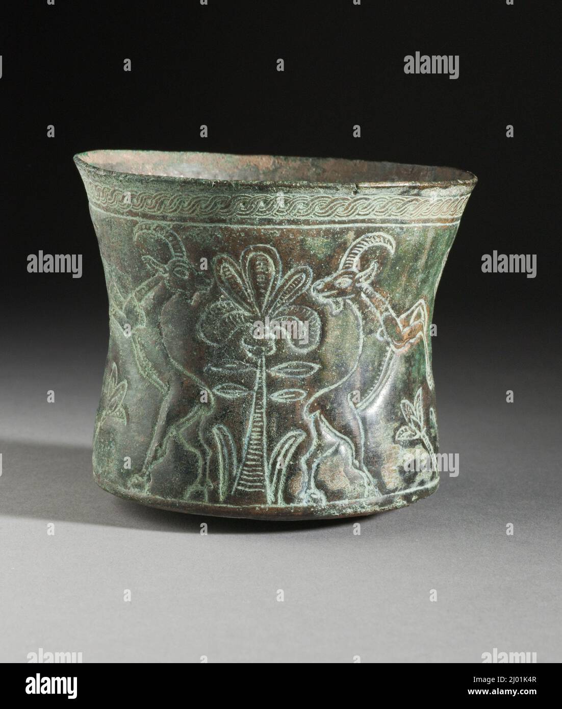 Beaker. Iran, circa 1000-650 B.C.. Furnishings; Serviceware. Bronze ...