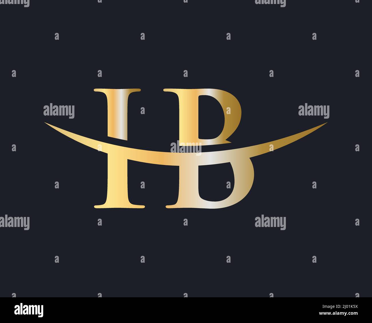Initial Monogram Letter IB Logo Design Vector. IB Logo Design Template ...