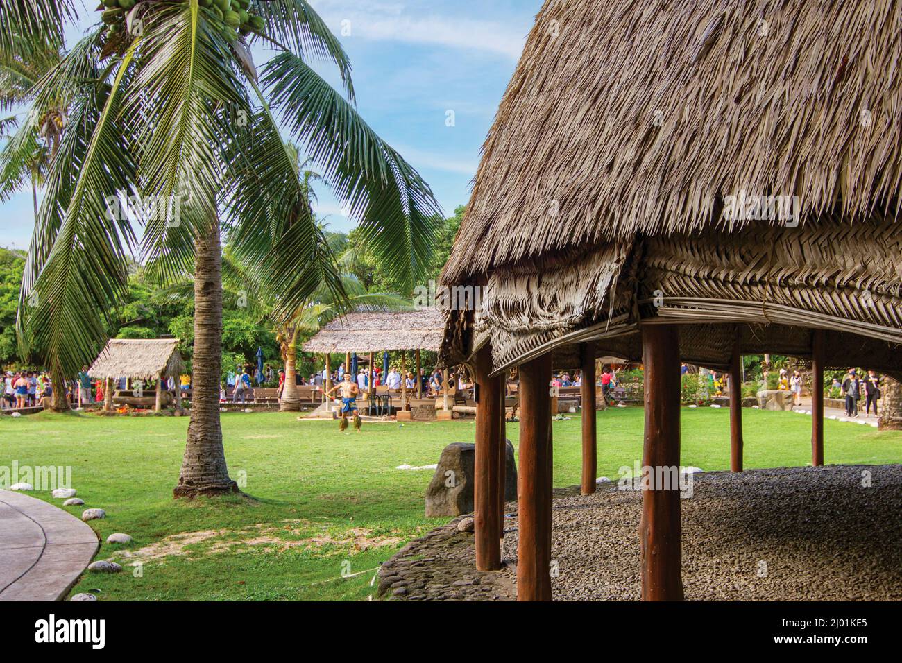 Polynesian Cultural Center Stock Photo