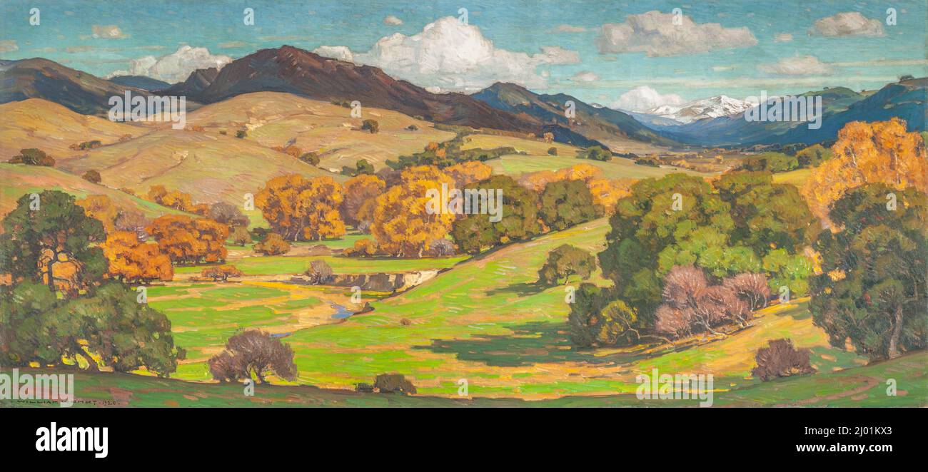 California Landscape. William Wendt (Germany, Bernstadt, active United States, 1865-1946). United States, 1920. Paintings. Oil on canvas Stock Photo