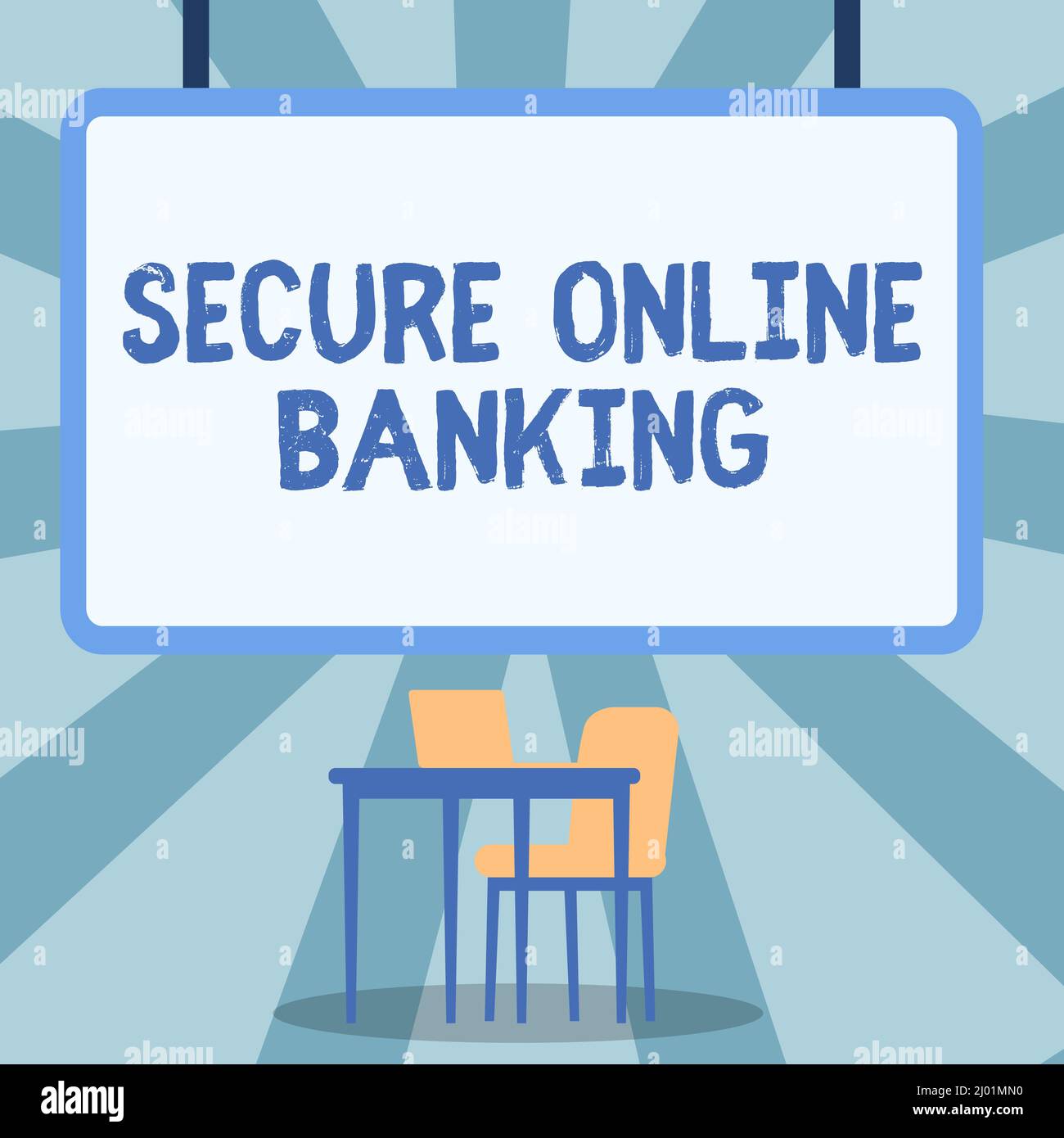 Conceptual caption Secure Online Banking. Concept meaning Safe way of