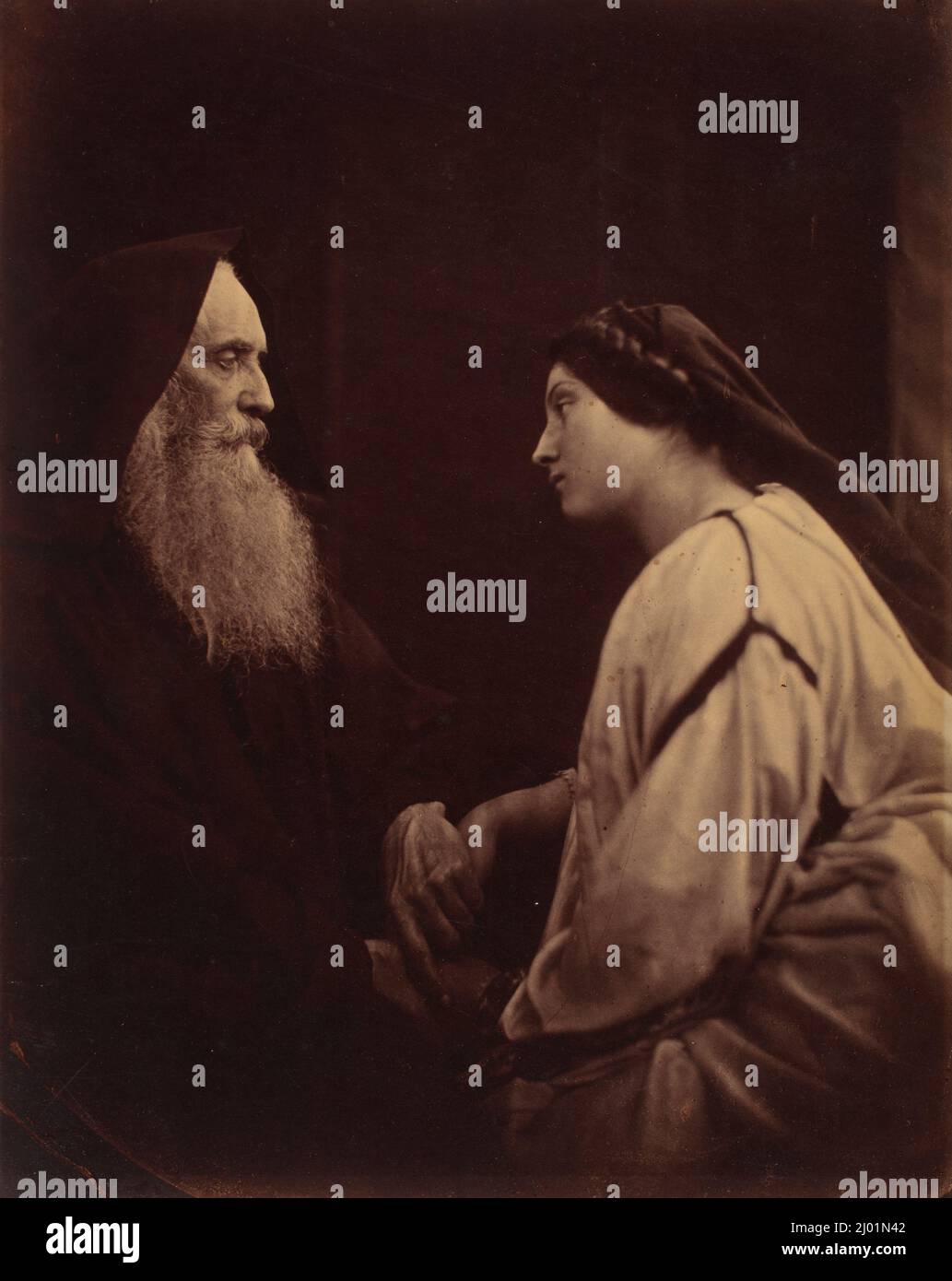 Friar Lawrence &amp; Juliet. Julia Margaret Cameron (England, 1815-1879 ...
