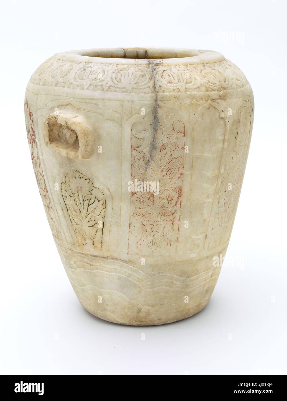 Water Jar. Egypt, 16th-17th century or later. Stone. Marble, carved and ...