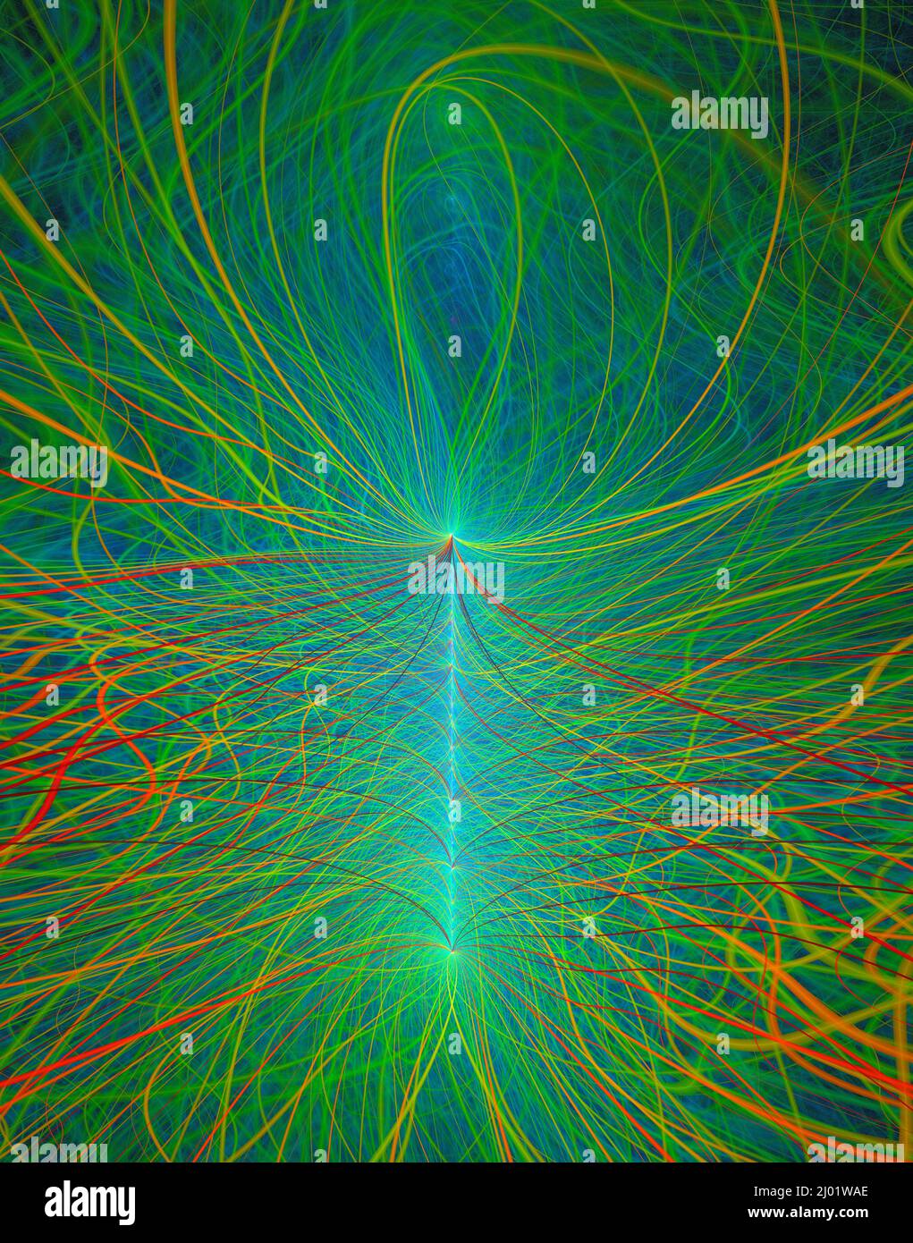 Network hub or quantum entanglement Stock Photo - Alamy