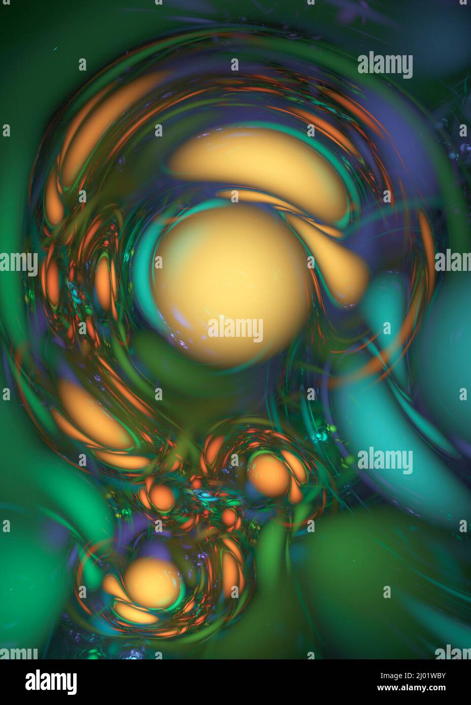 Quantum Fluids Quantum Superfluid abstract illustration Stock Photo - Alamy