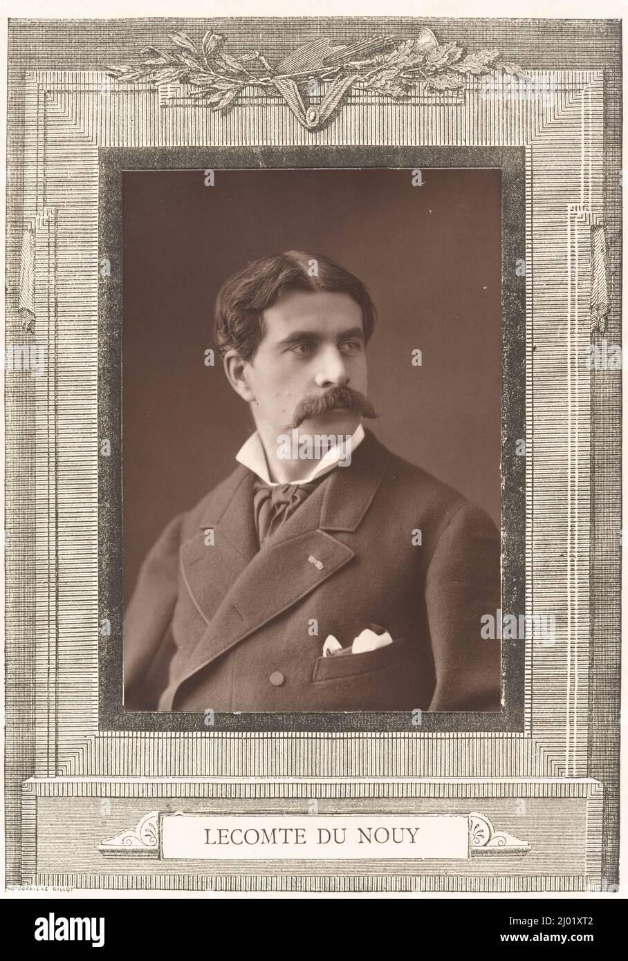 Lecomte du Nouy. Nadar (Gaspard-Félix Tournachon) (France, 1820-1910). France, 1876-1884. Photographs. Woodburytype Stock Photo