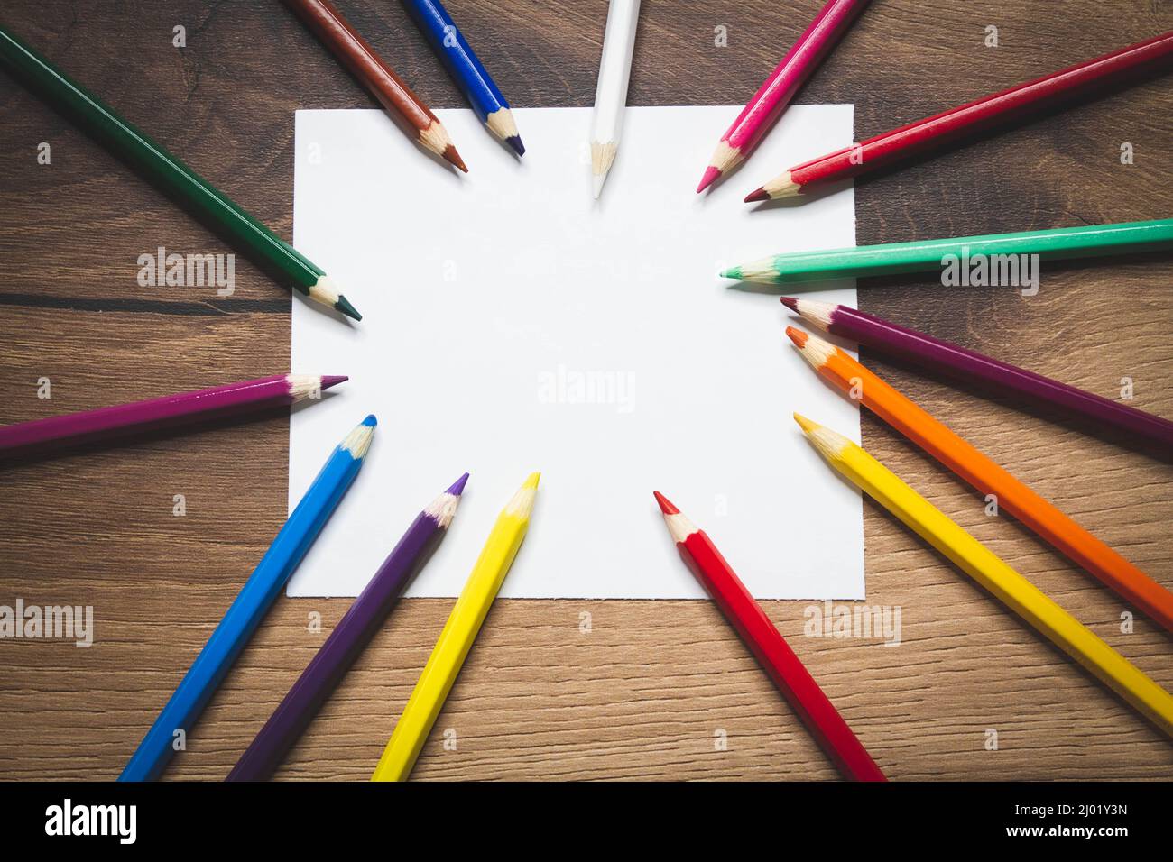 Color Pencils For Kids And Creativity Stock Illustration