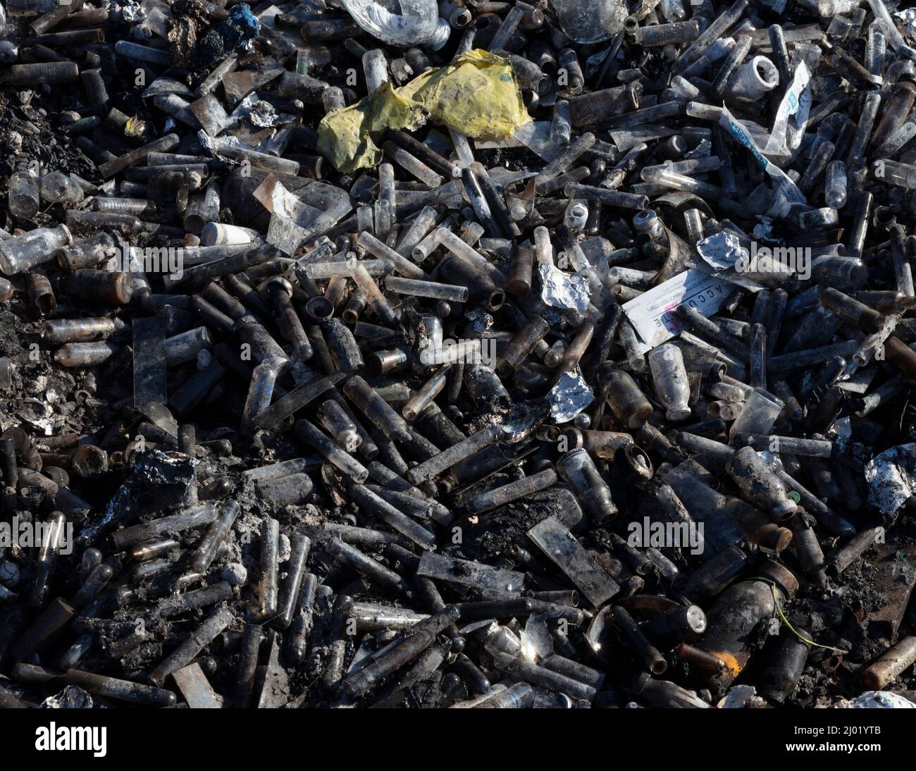 Laboratory wastage martial in dumping site Stock Photo