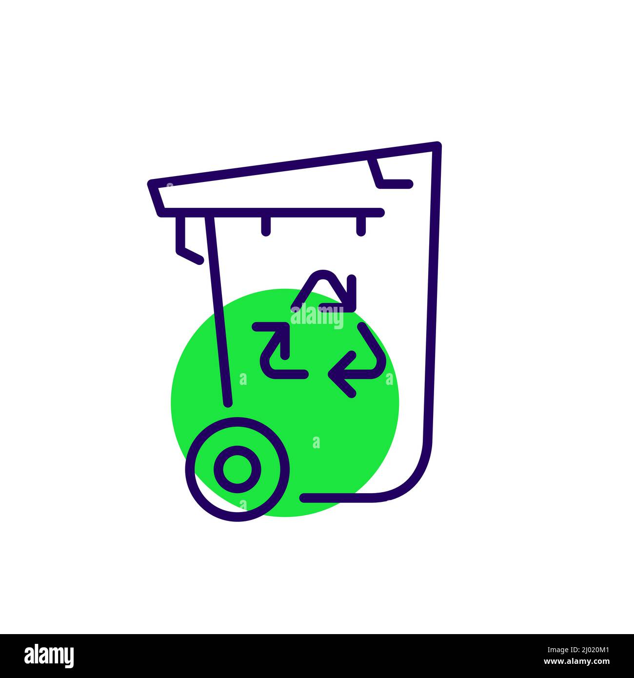 Recycling waster management. Garbage separation sustainable lifestyle