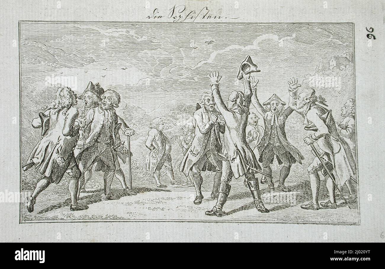 The Sophists. Daniel Nikolaus Chodowiecki (Germany, Danzig, 1726-1801). Germany, 1790. Prints; etchings. Etching Stock Photo