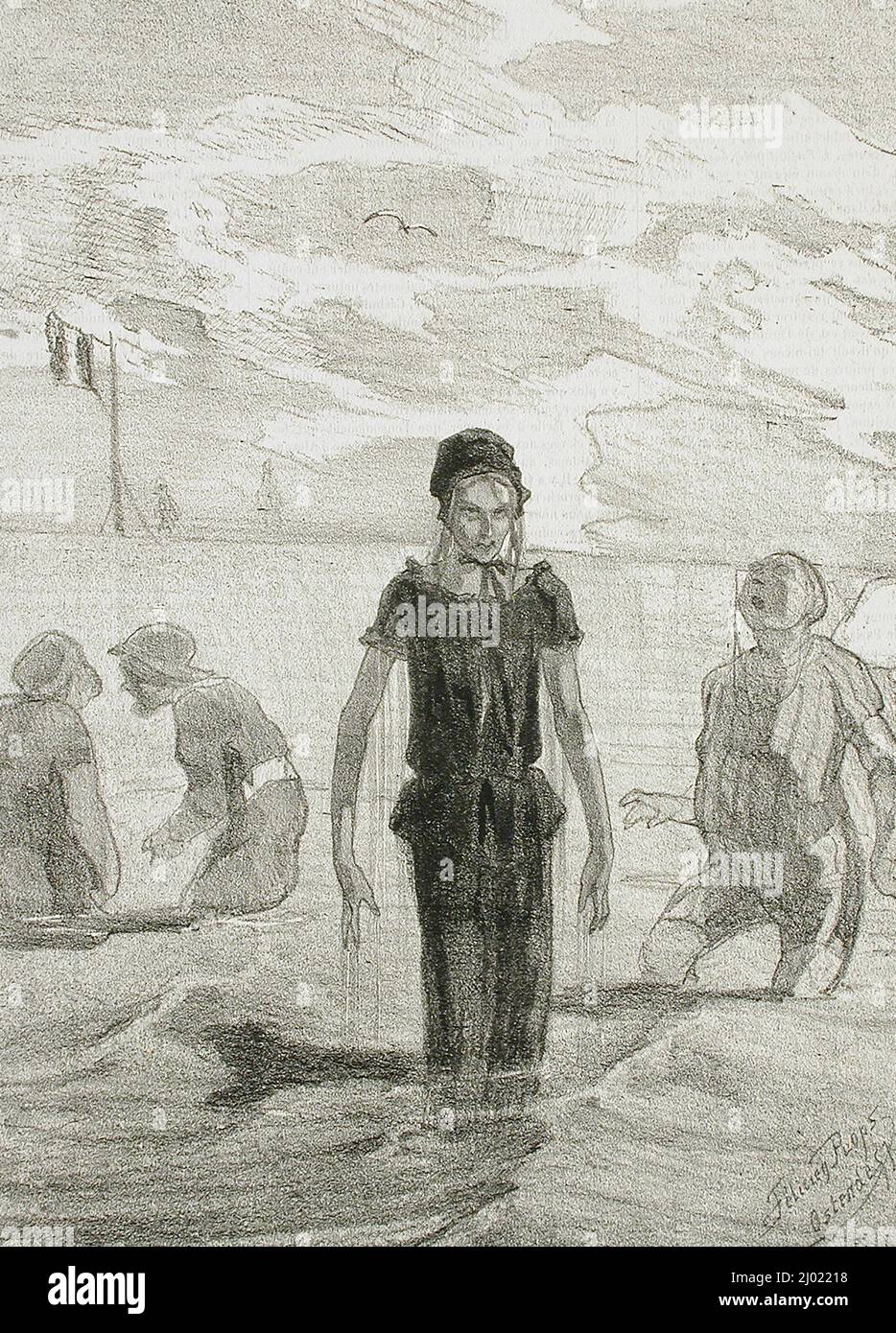 Ostende F licien Victor Joseph Rops Belgium Namur 1833 1898 