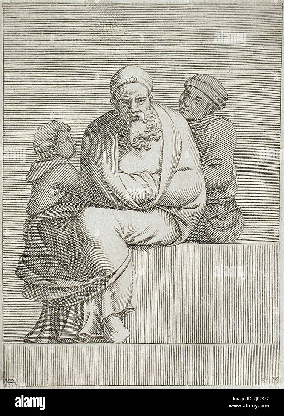 Two Men and a Boy. Adamo Scultori (Italy, Mantua, circa 1530-1585 ...