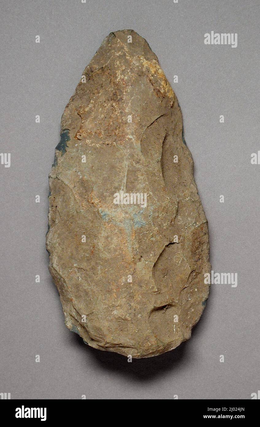 Stone Axe. Thailand, Nan Province, Hoabinian, 300 B.C.A.D. 150. Arms