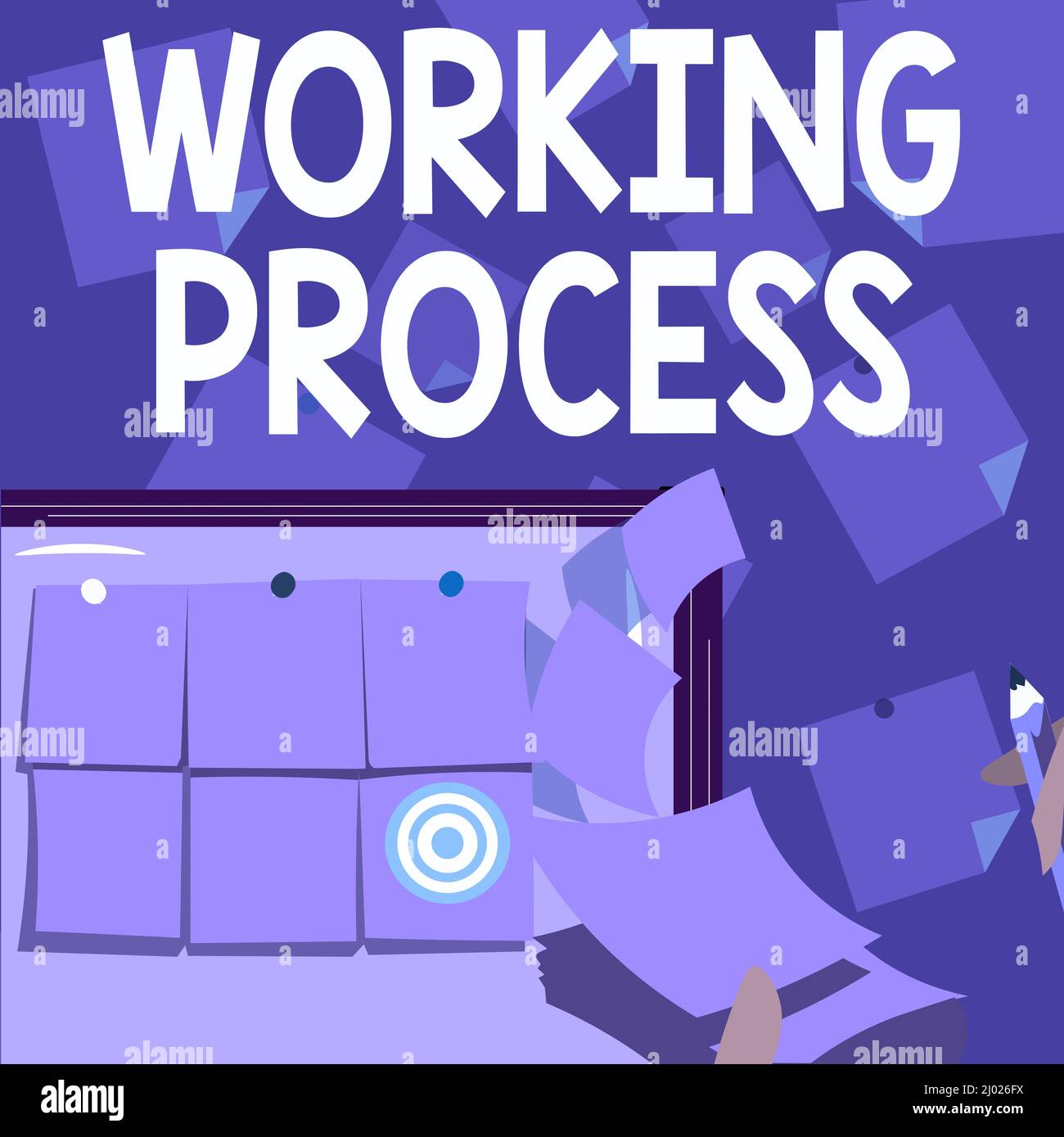 Working Process Words Handwriting text Working Process. Business approach Working Process ...