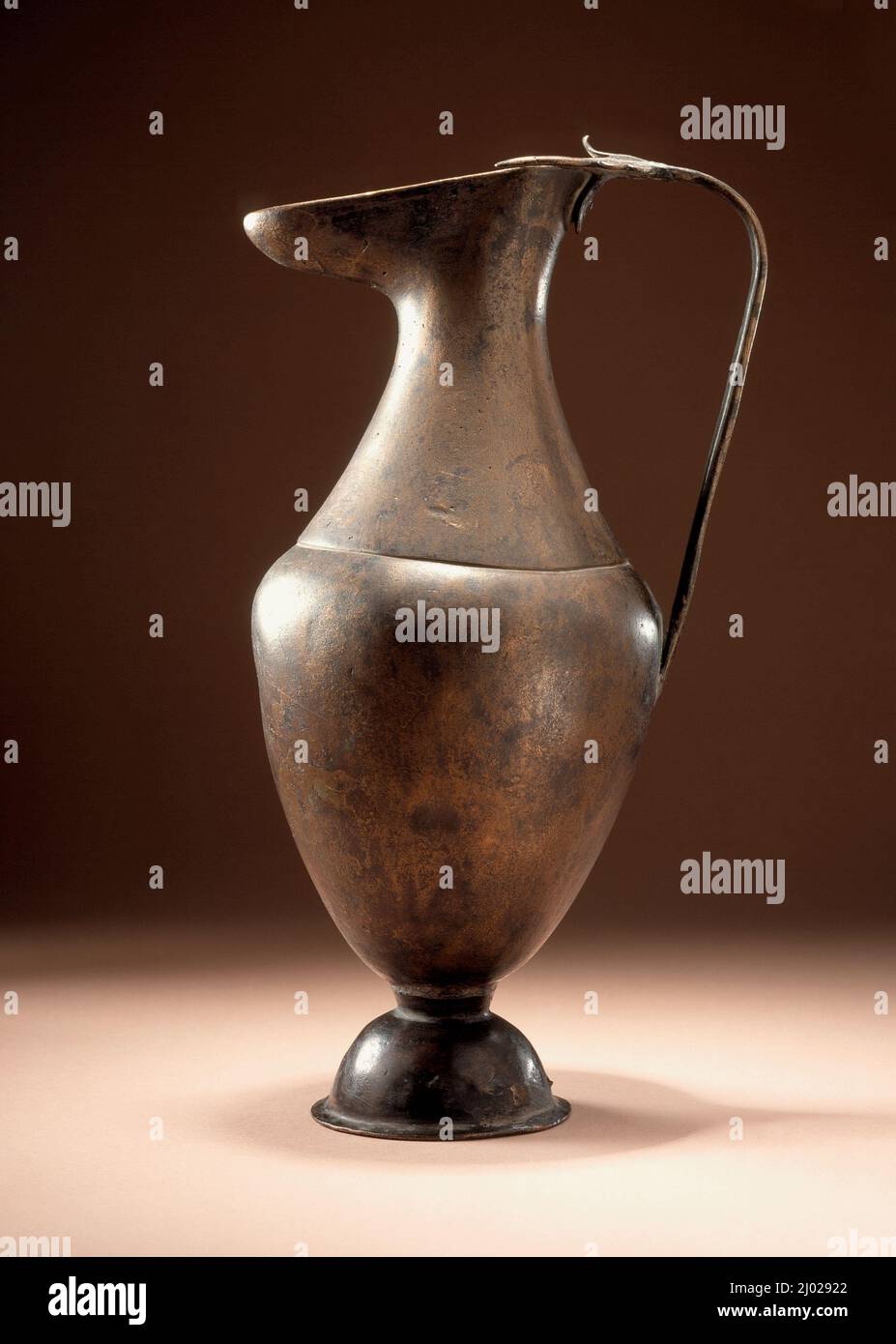 Ewer. Iran or Central Asia, 8th-9th century. Metal. High tin bronze Stock Photo
