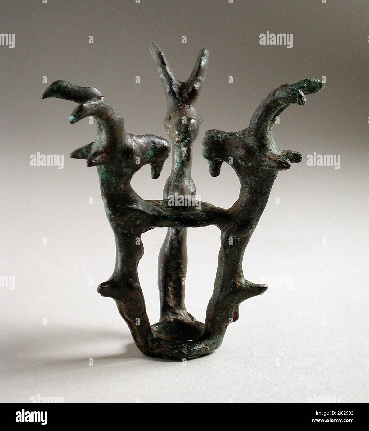 Standard Finial. Iran, Luristan, Luristan bronzes, circa 1350-800 B.C