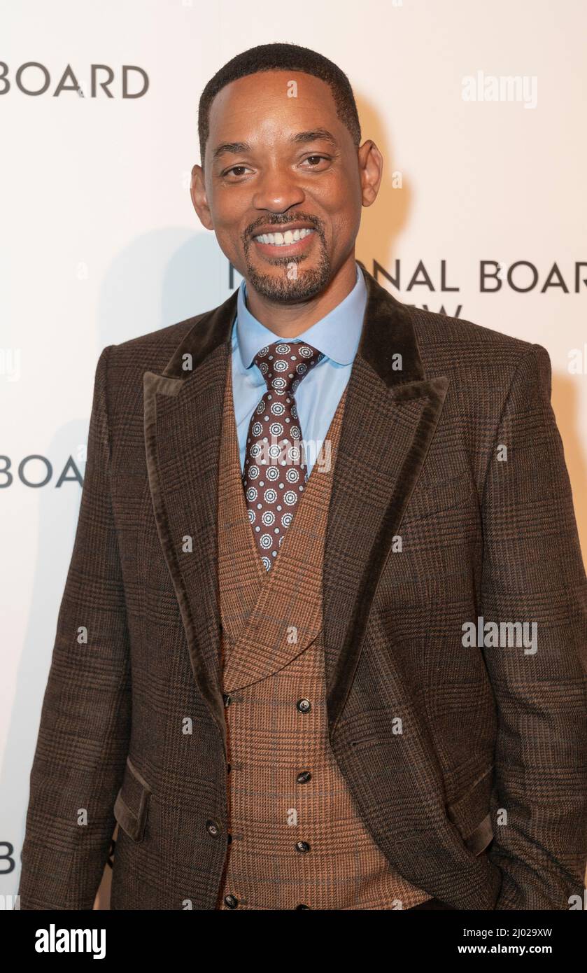 New York, NY March 15, 2022 Will Smith attends National Board of