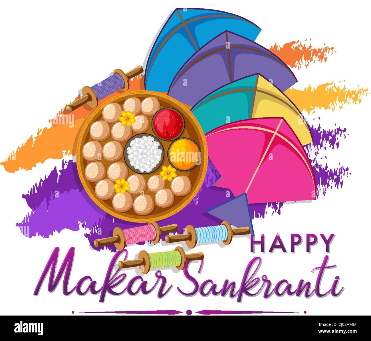 Happy Makar Sankranti day illustration Stock Vector Image & Art Alamy