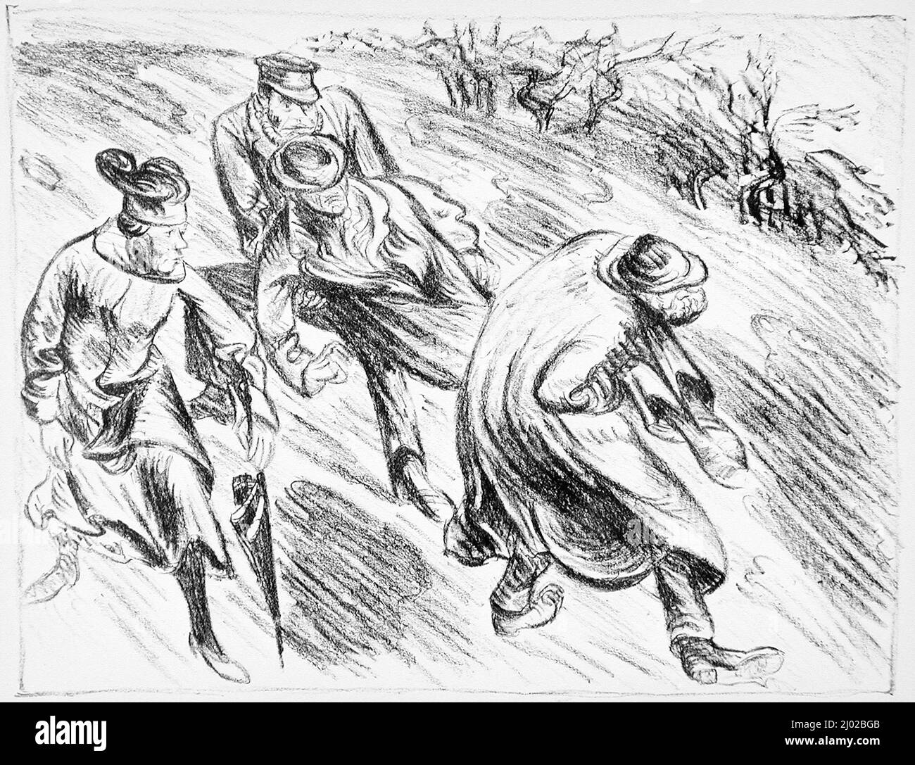 After the gunshot. Ernst Barlach (Germany, 18701938). Germany, 1919