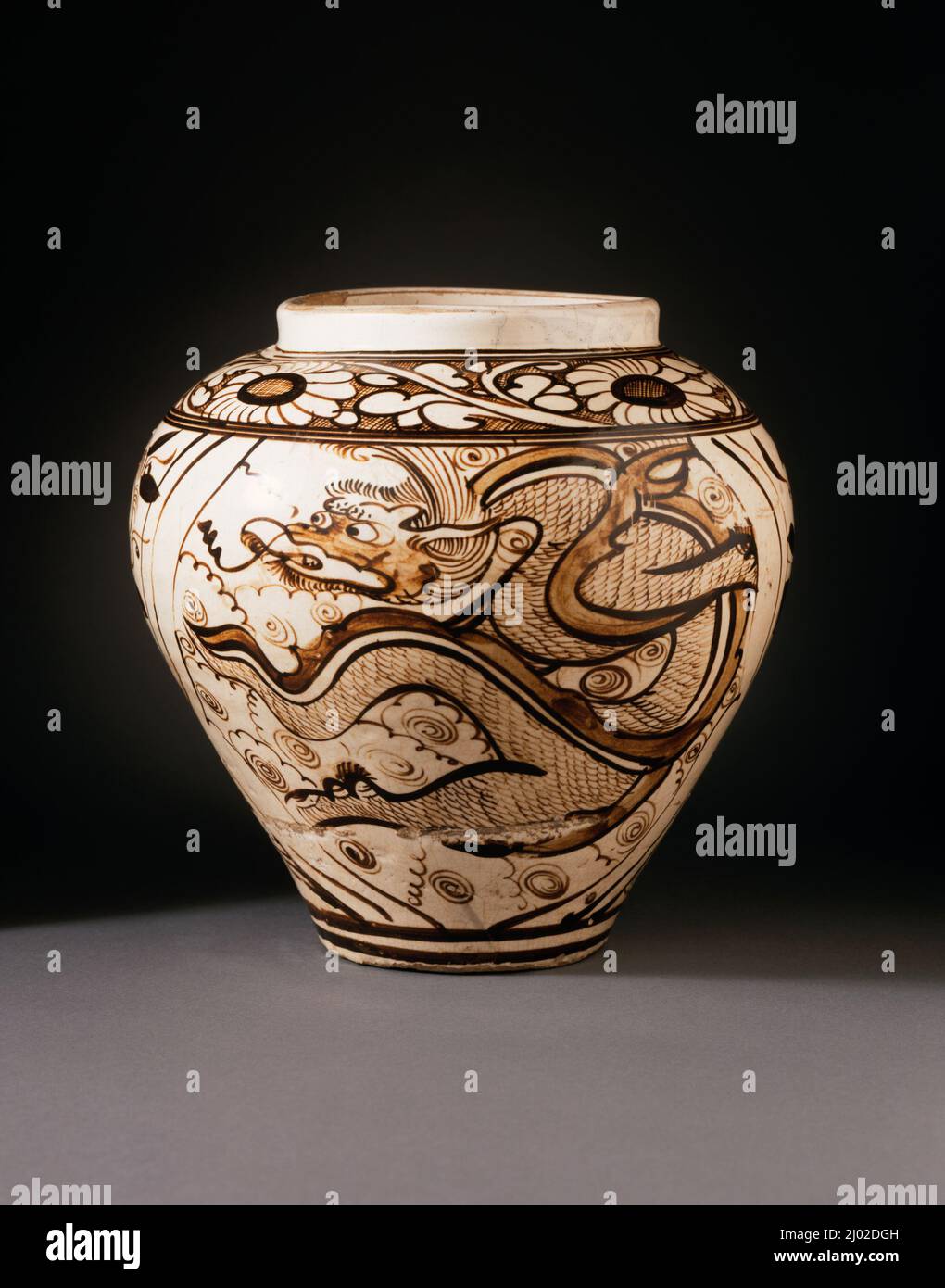 Cizhou Ware Wine Jar From Hebei Province - 19thC Cizhou Ware Wine Jar From Hebei Province - 19thC
