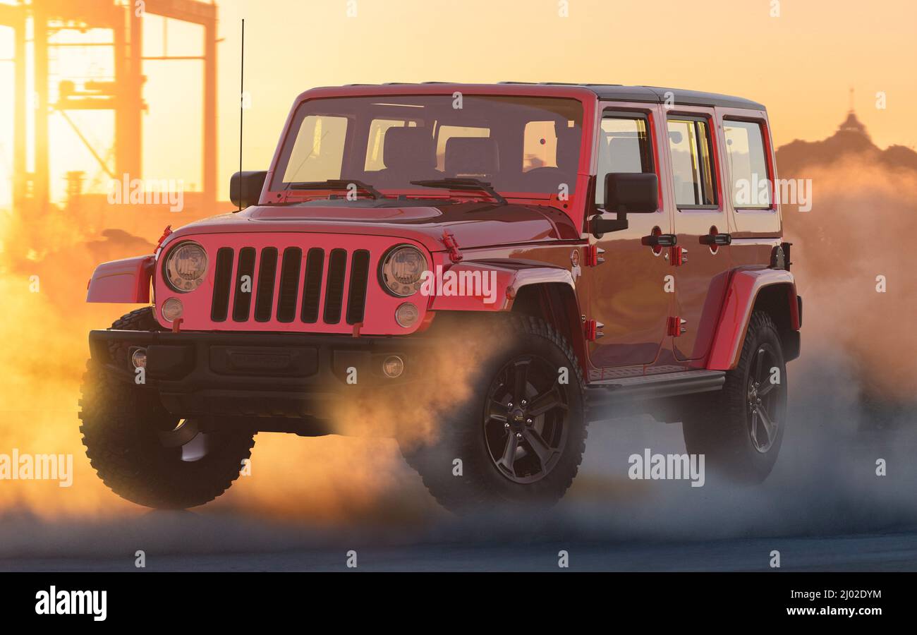 Jeep Wrangler Rubicon Stock Photo Alamy