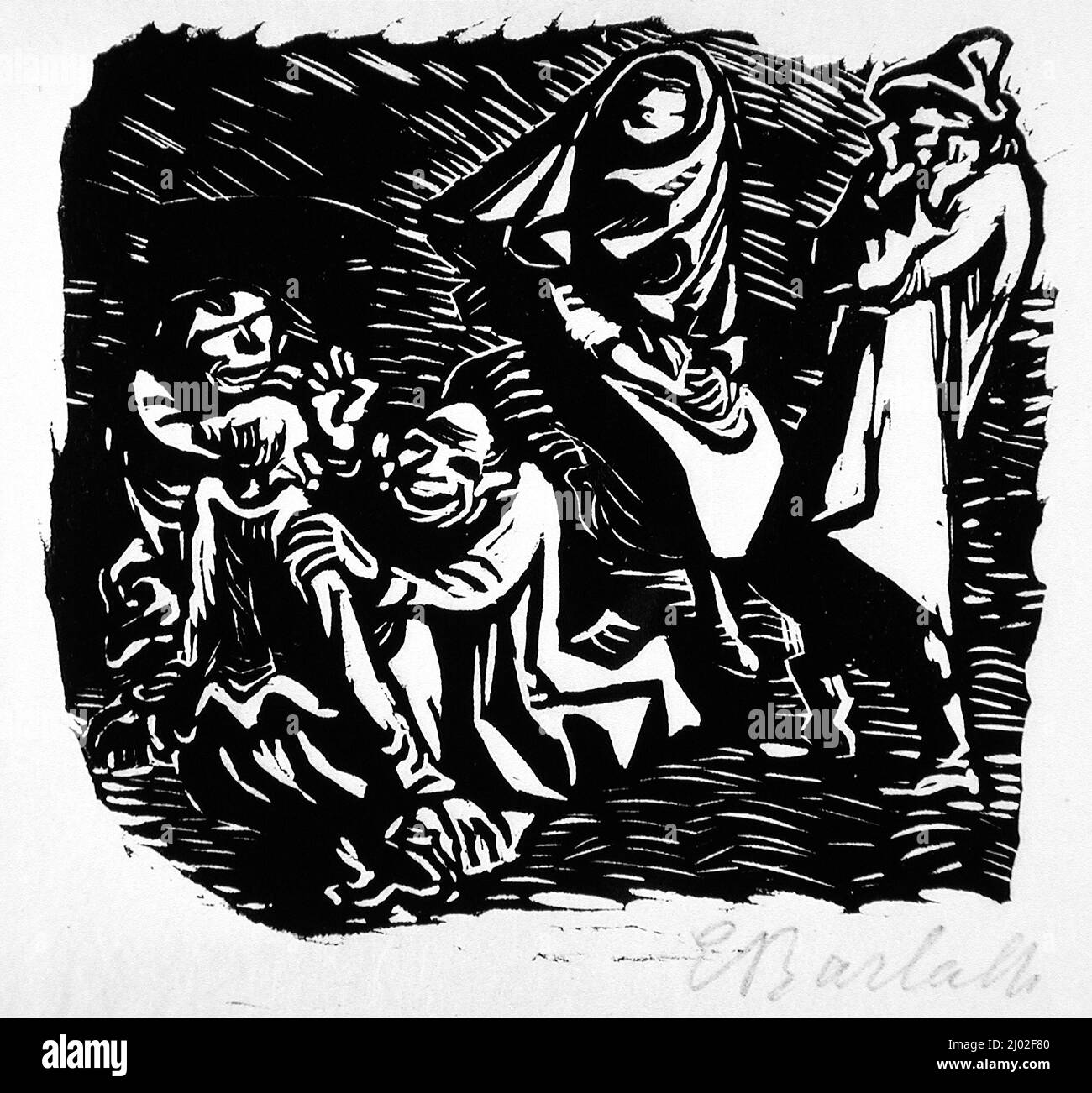 Group of several people. Ernst Barlach (Germany, 18701938). Germany