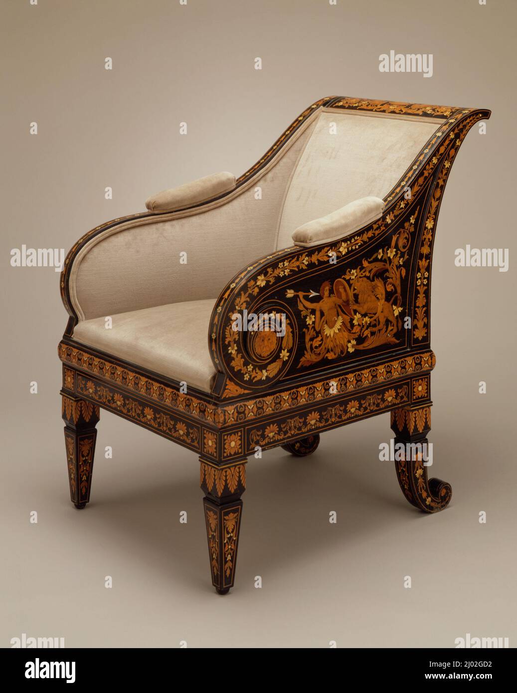 Library Armchair. United States, New York, circa 1875. Furnishings