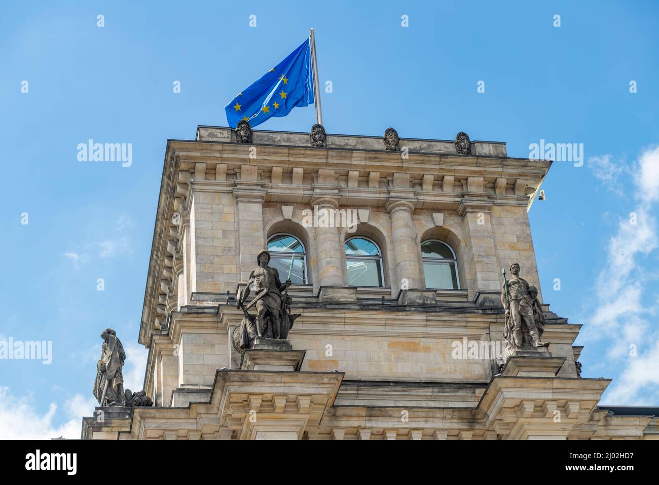 Bundestag is the German federal parliament. Stock Photo