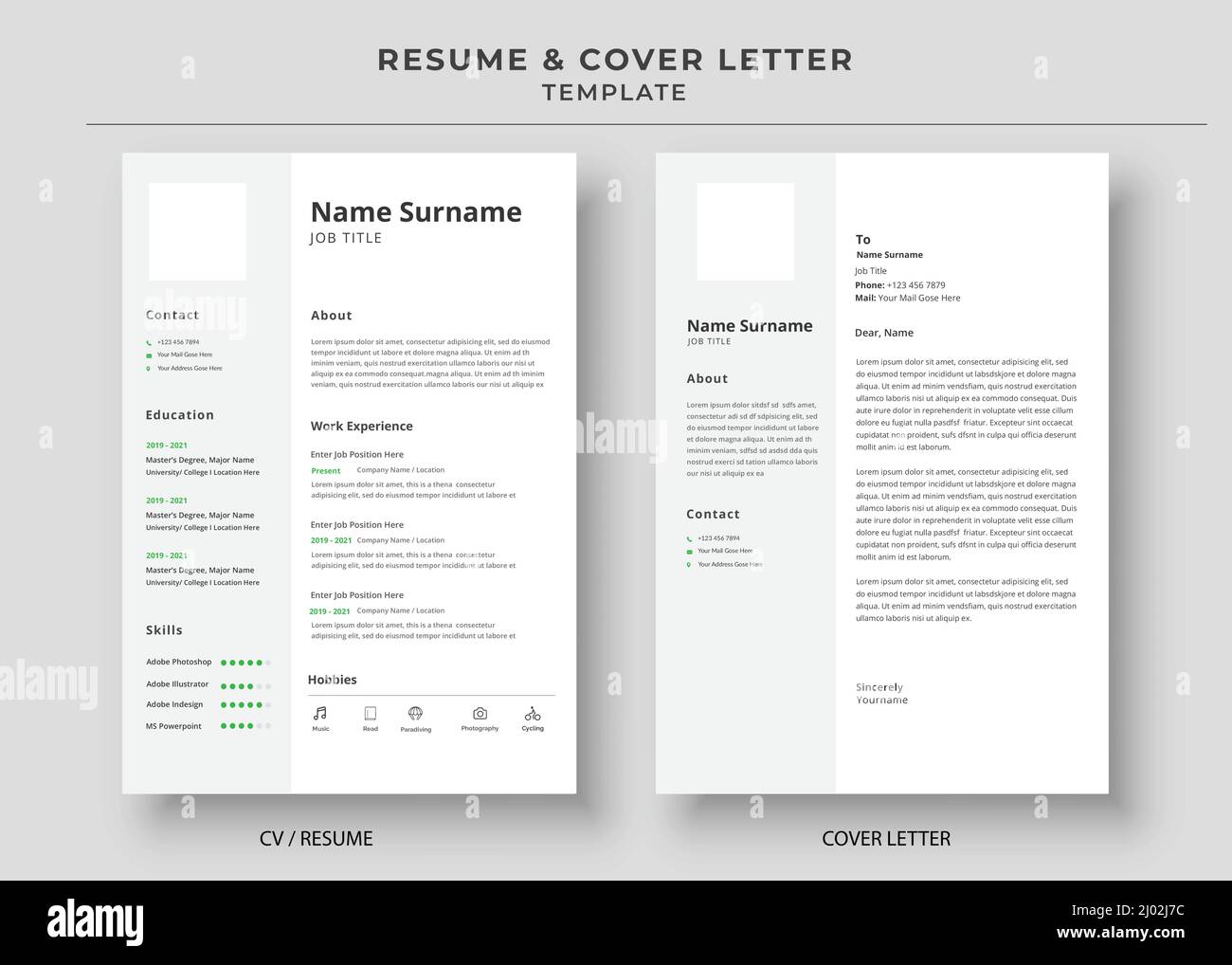 Resume and Cover Letter Template - Resume And Cover Letter Template Minimalist Resume Cv Template Cv Professional Jobs Resumes 2J02J7C 