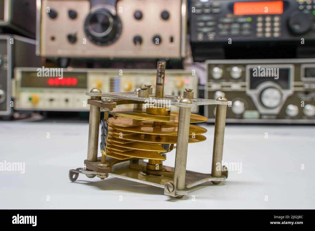 Hoogkerk, Netherlands, November 10, 2021 Tuning capacitor or Rotary