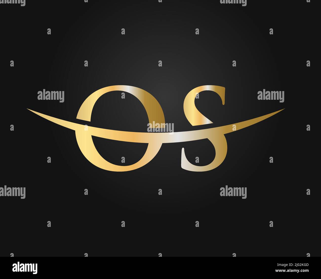 Initial Monogram Letter OS Logo Design Vector. OS Logo Design Template Stock Vector