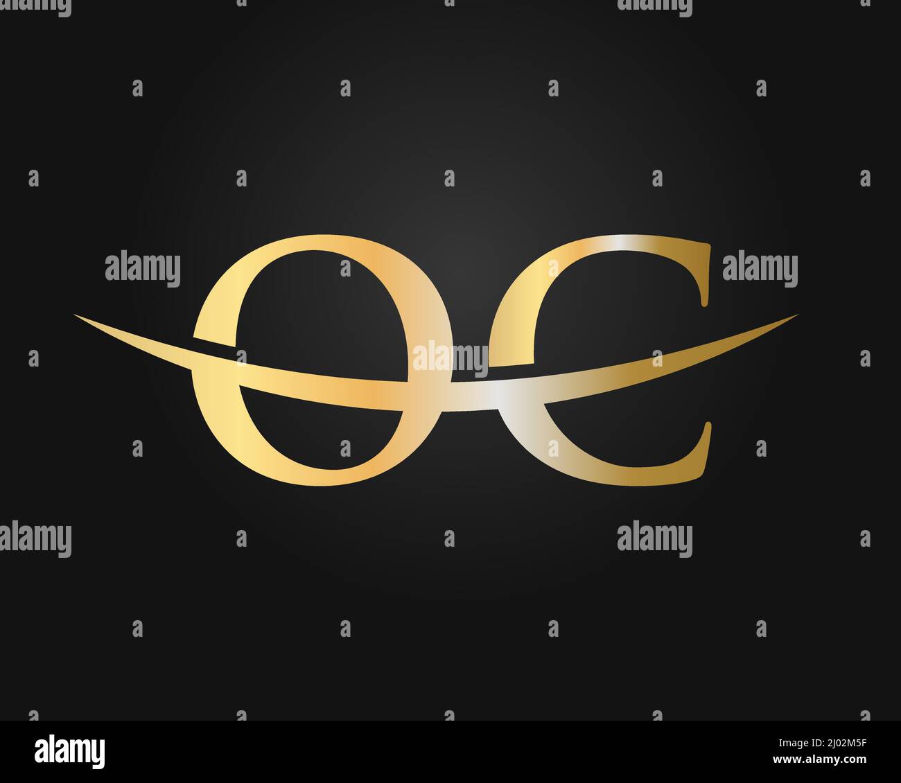 Initial Monogram Letter OC Logo Design Vector. OC Logo Design Template Stock Vector
