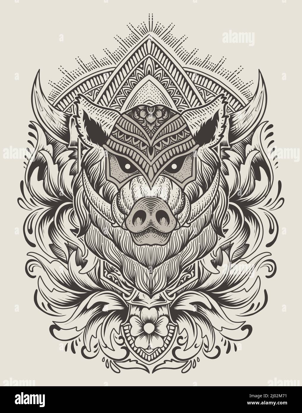60 Boar Tattoo Designs For Men  Virulent Animal Ink Ideas