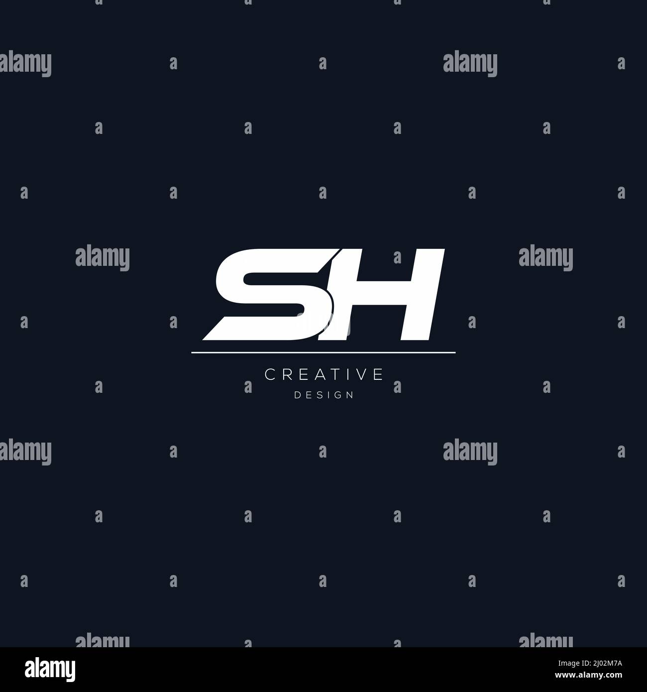 Letter SA logo icon design template elements Stock Vector