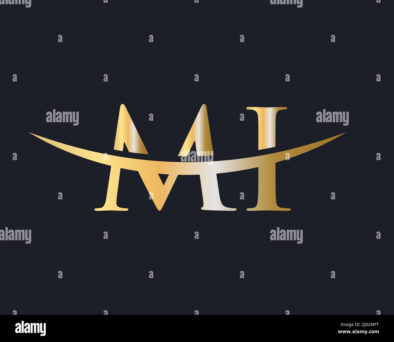 Initial Monogram Letter ML Logo Design Vector. ML Logo Design Template