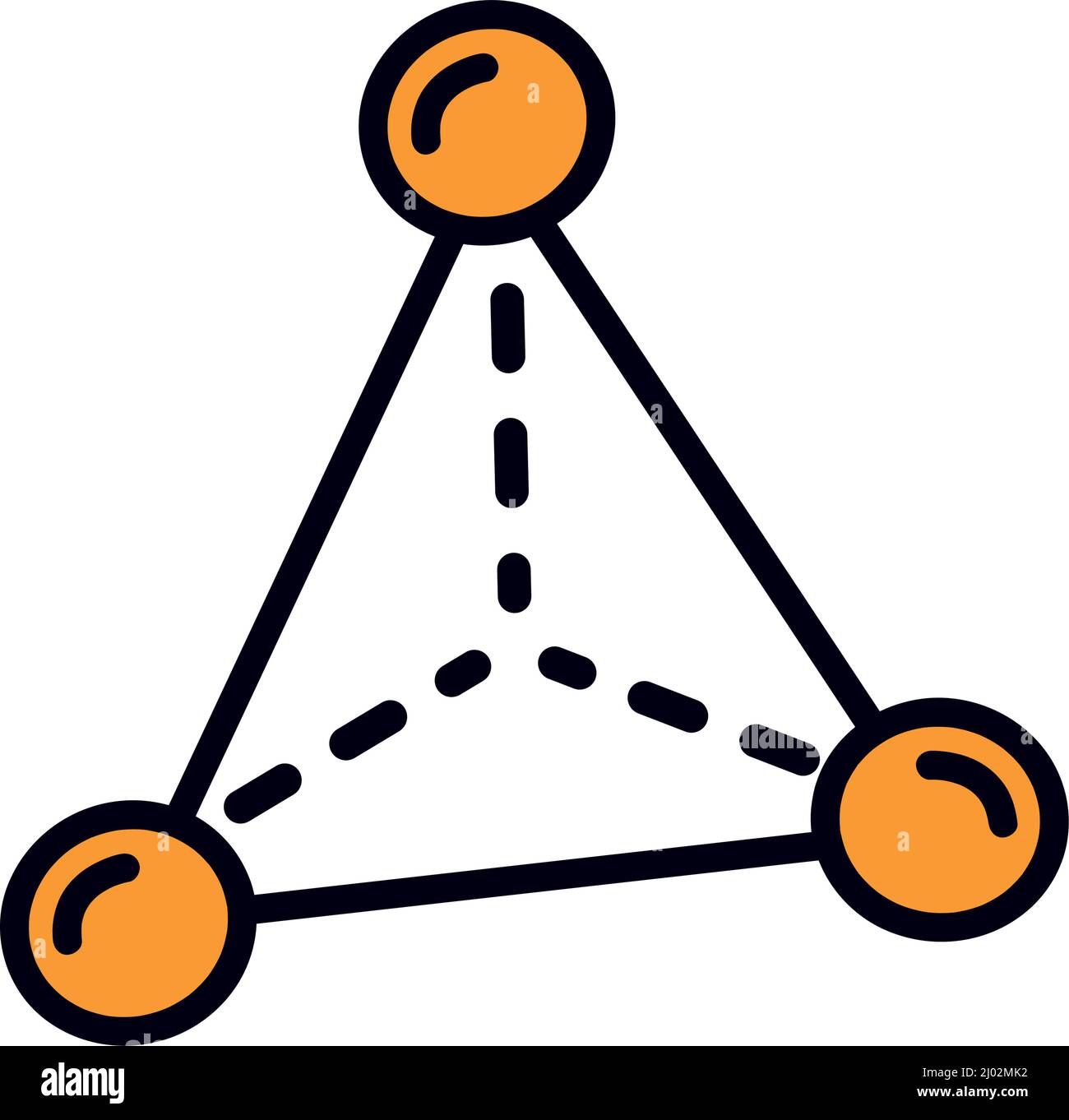 triangle geometric figure line style Stock Vector Image & Art Alamy